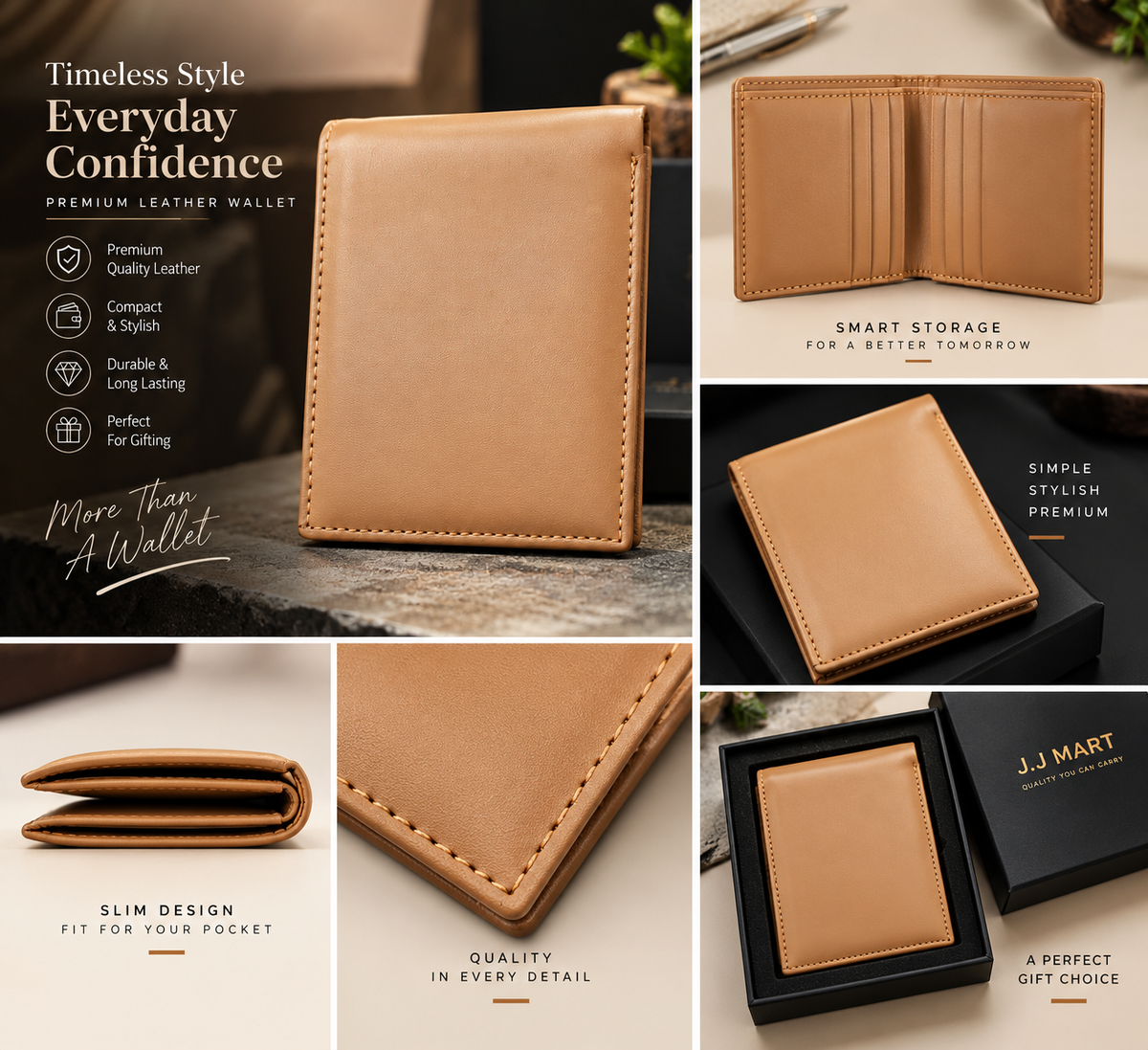 𝐏𝐑𝐄𝐌𝐈𝐔𝐌 𝐖𝐀𝐋𝐋𝐄𝐓𝐒 Orignal Leather